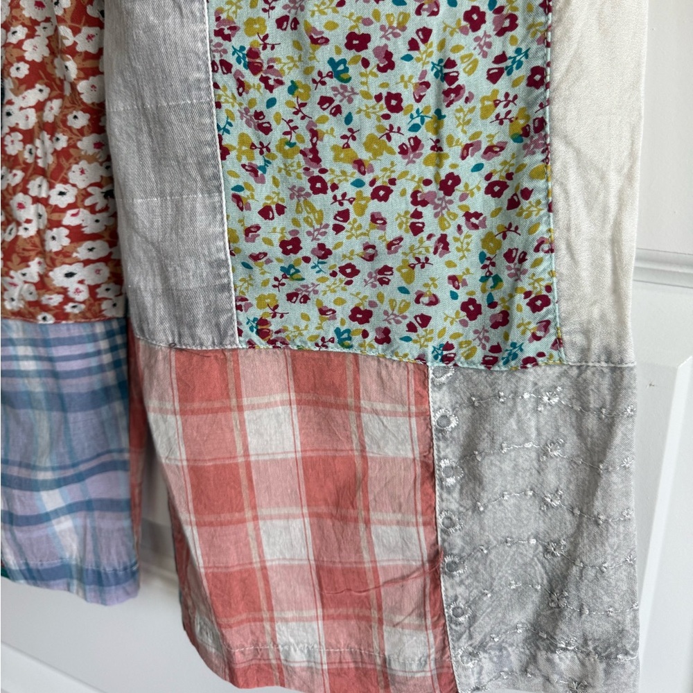 Young Threads Patchwork Pants NWT Medium Boho Cot… - image 8